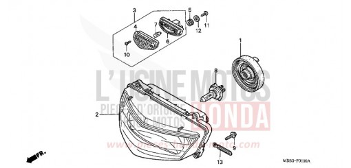 PROJECTEUR VTR1000F1 de 2001